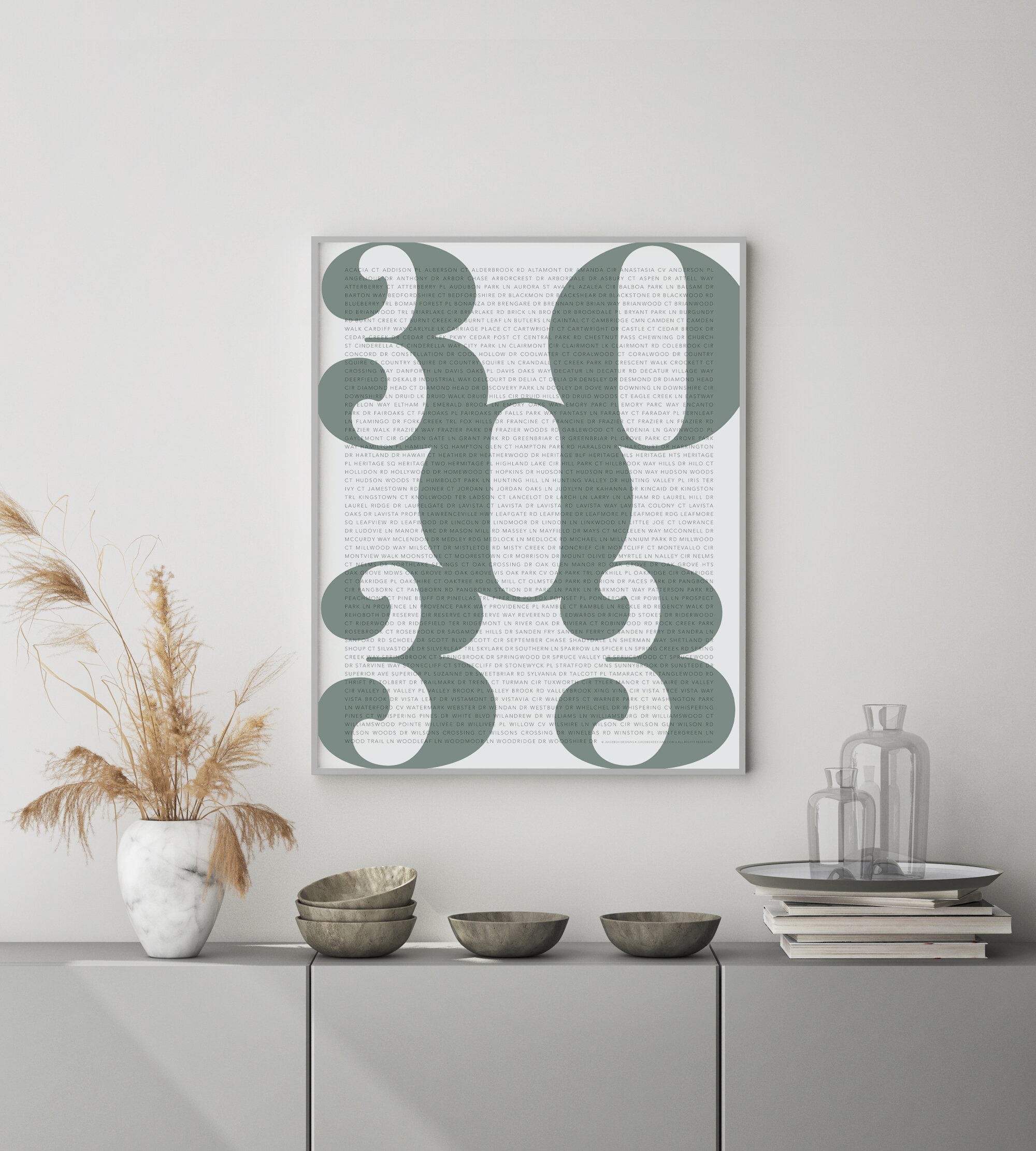CUSTOM Zip Code Poster — Juicebox Designs